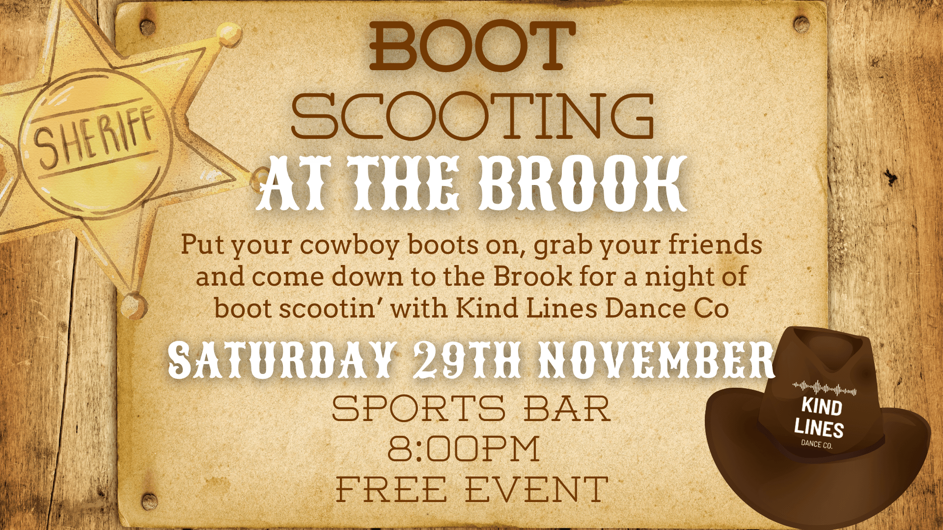 Boot Scooting Poster – The Brook (1920 x 1080 px) (2)